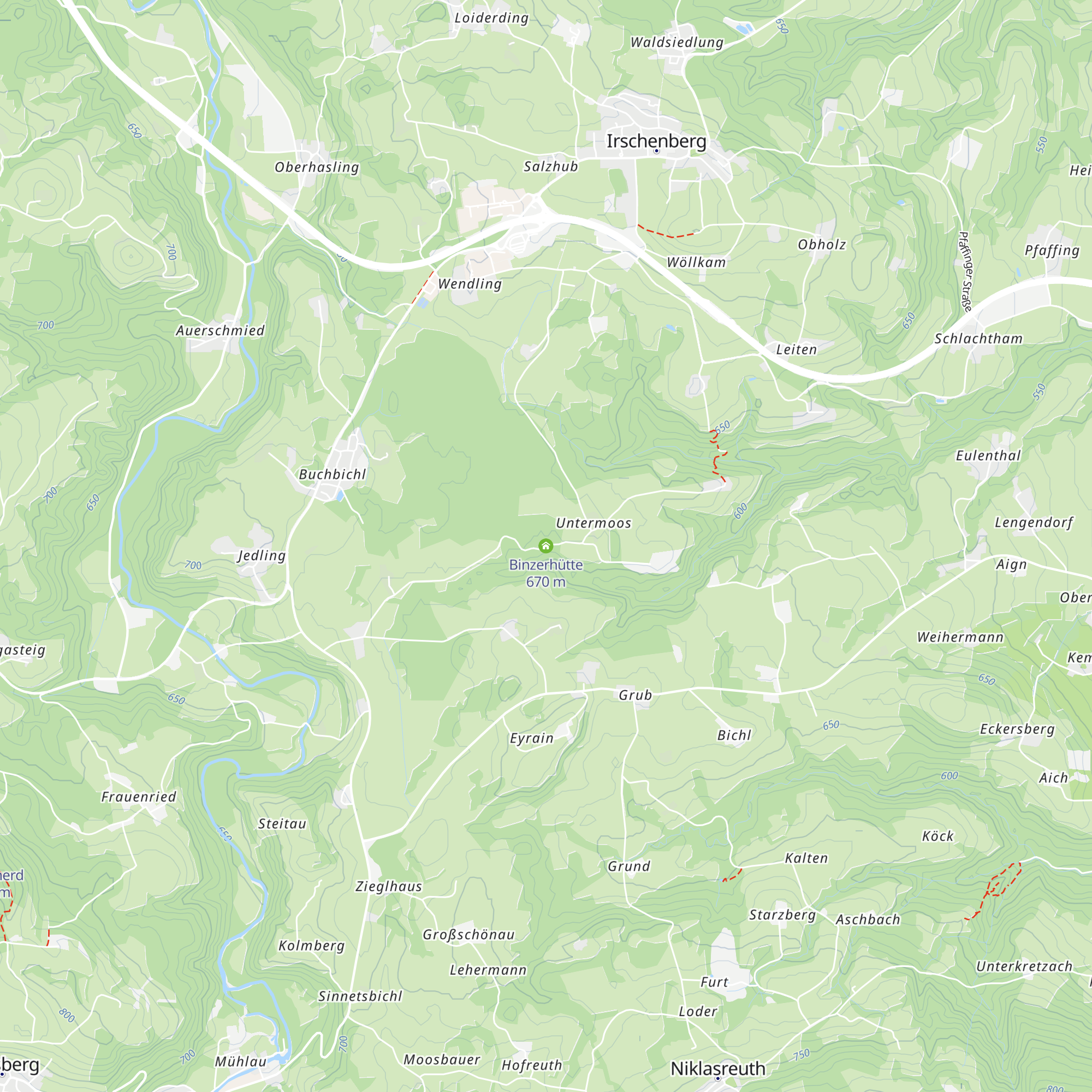 Binzerhütte map