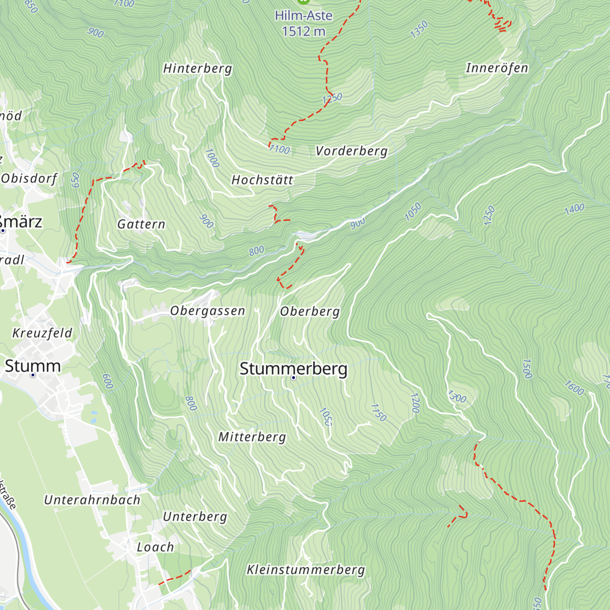 Tannen - Alm map