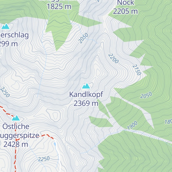 Map of Kandlkopf