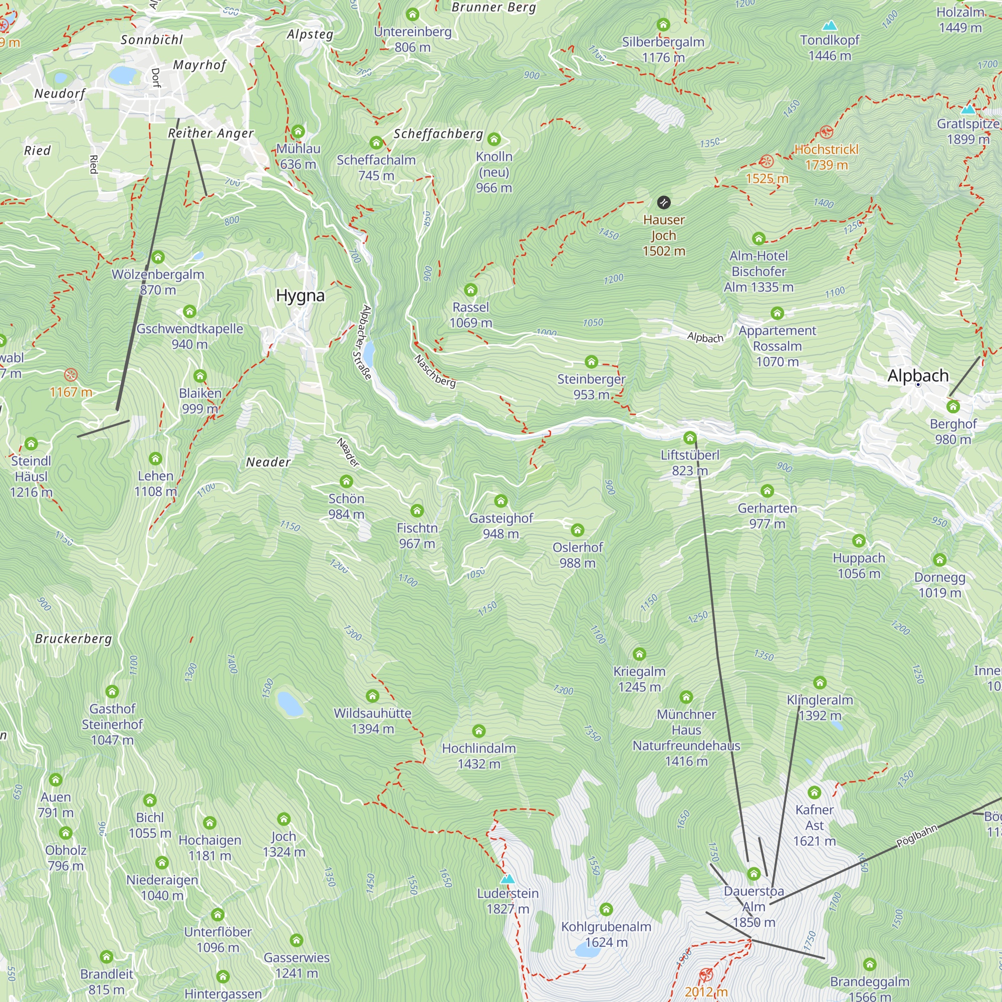 Gasteighof map