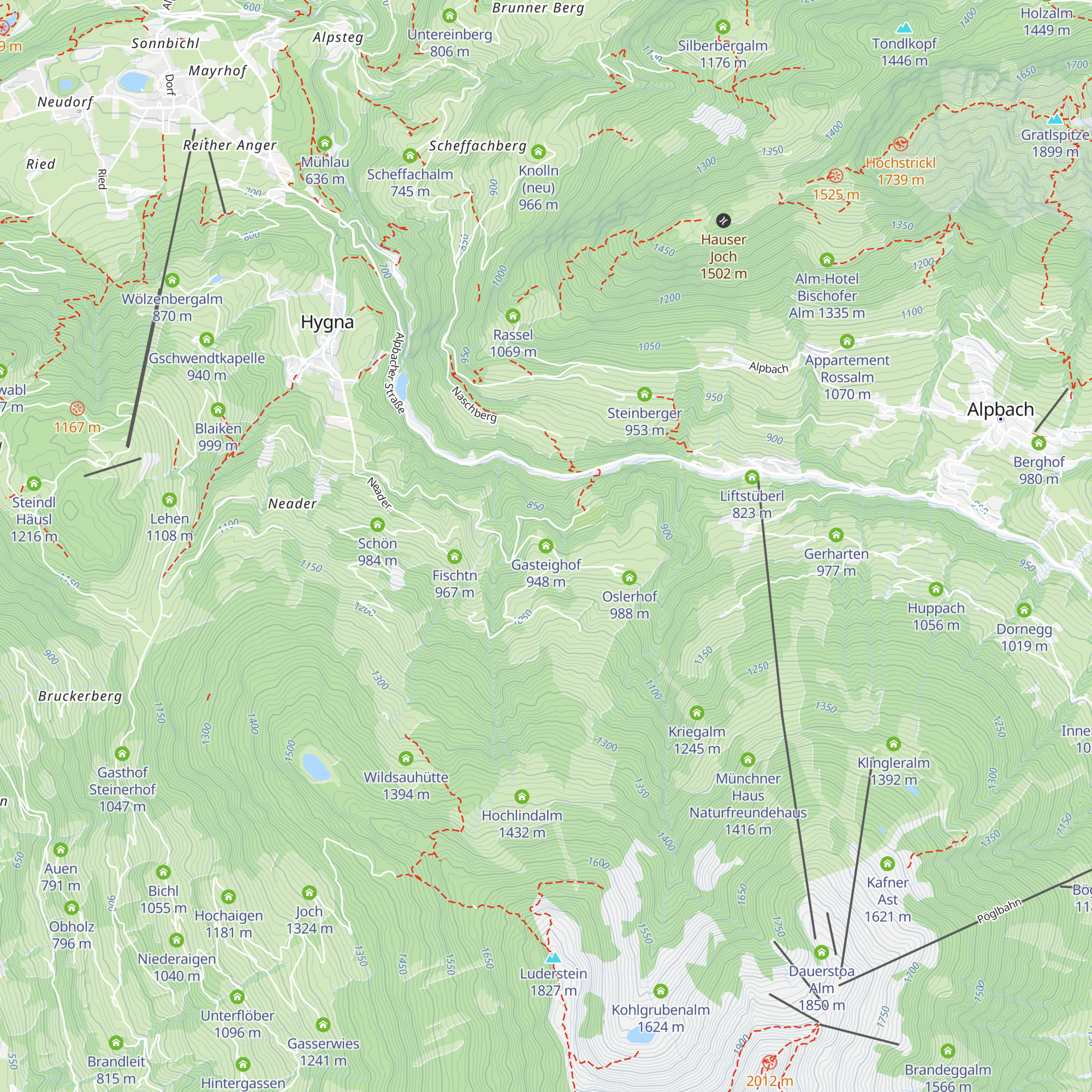 Gasteighof map