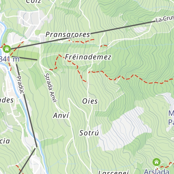 Map of Tana dell'orso
