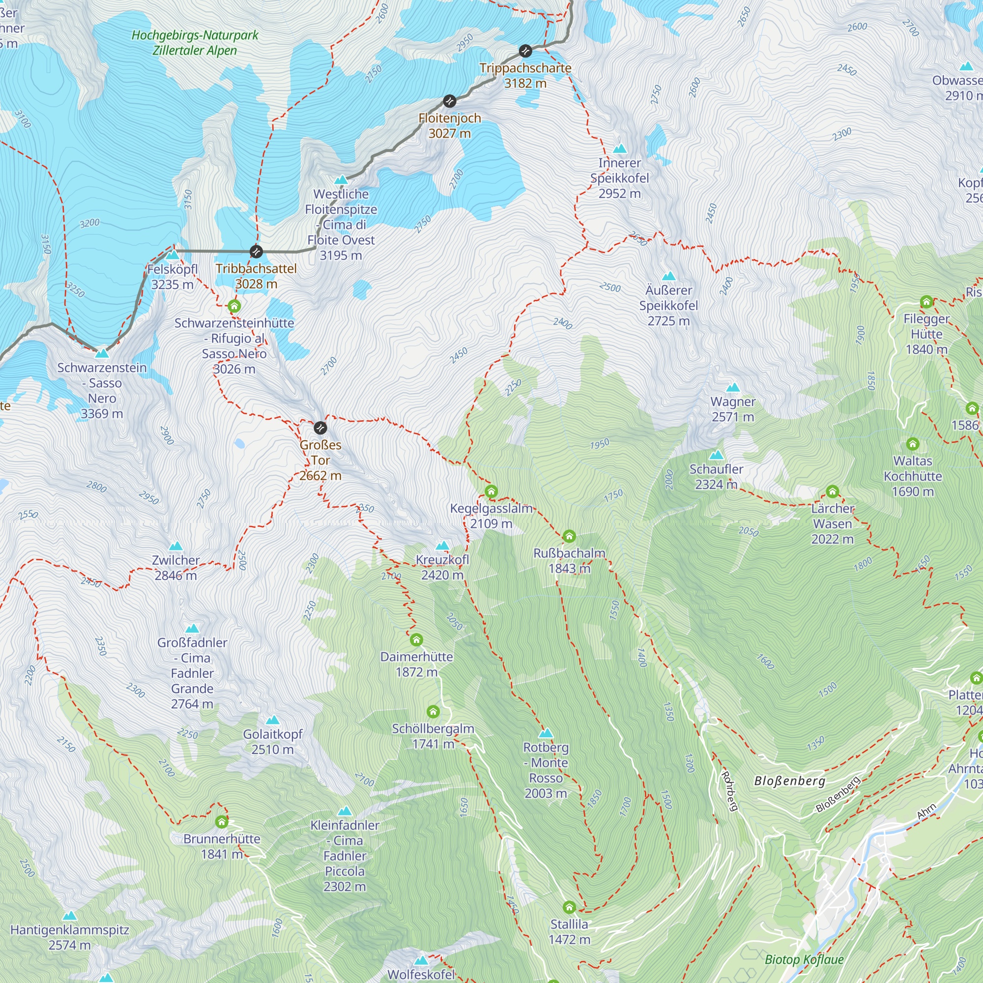 Kegelgasslalm map