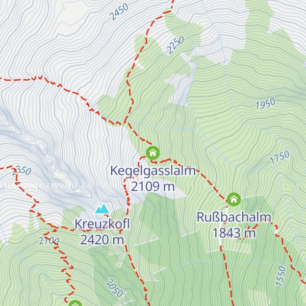 Map of Kegelgasslalm