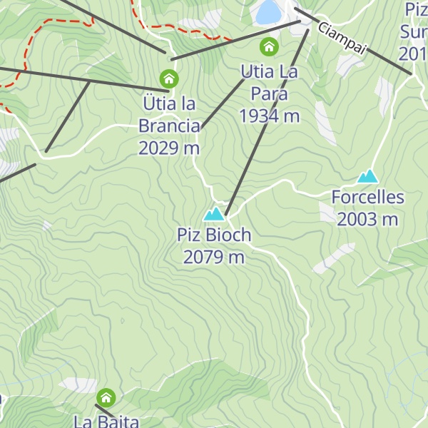 Map of Piz Bioch
