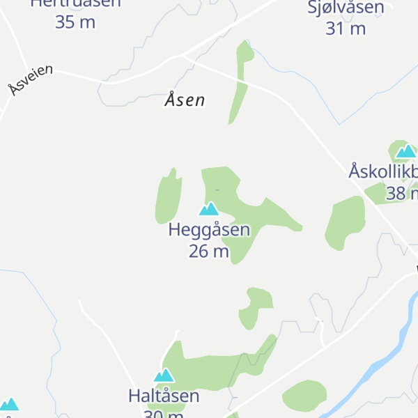 Map of Heggåsen