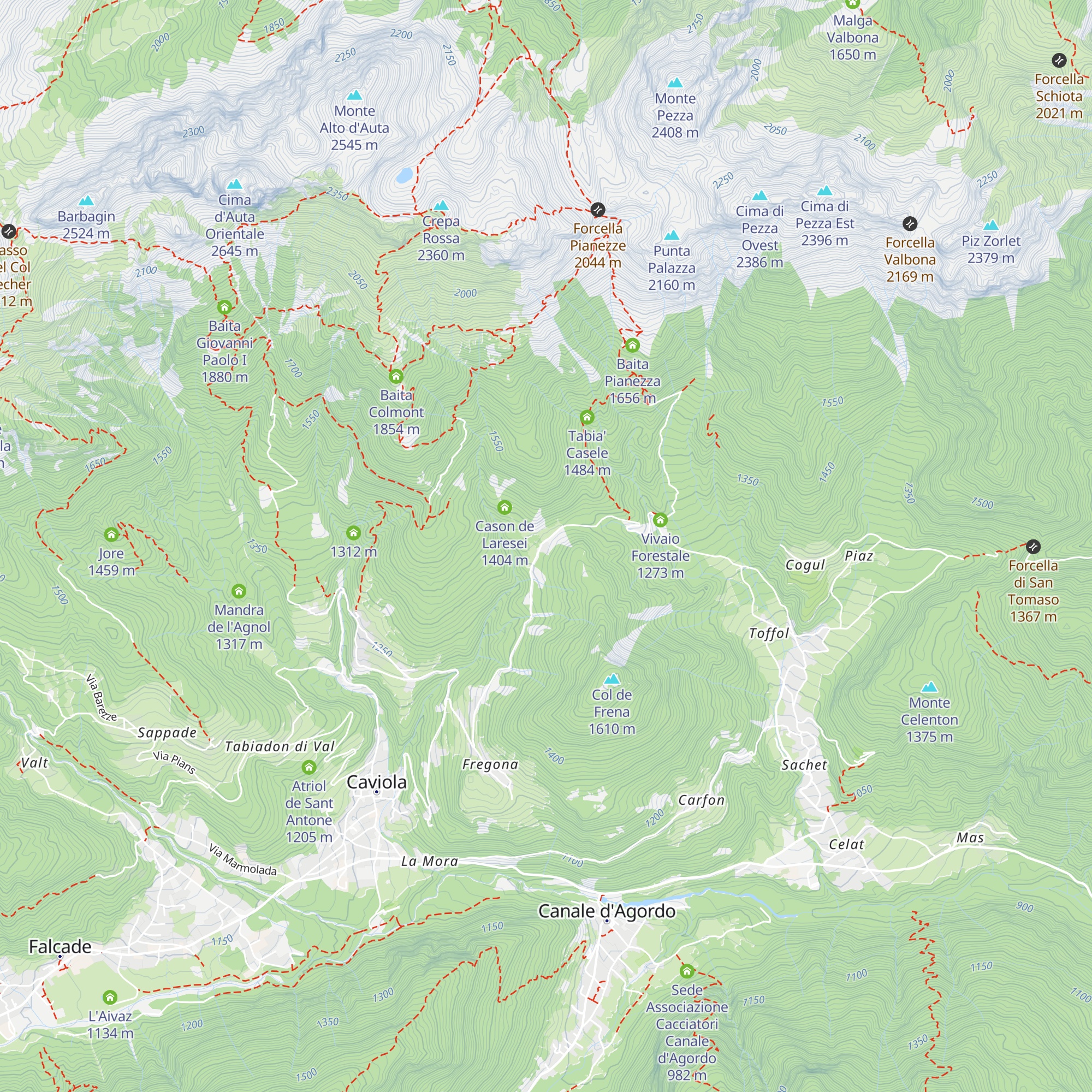 Rifugio Lagazzon map