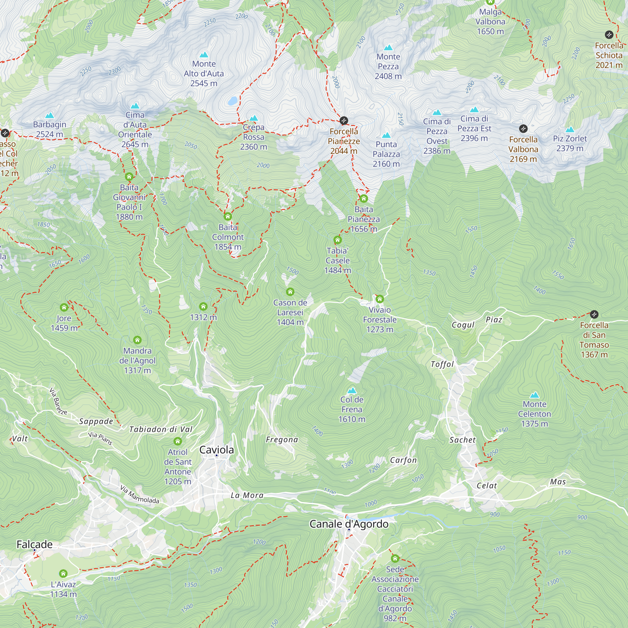 Rifugio Lagazzon map