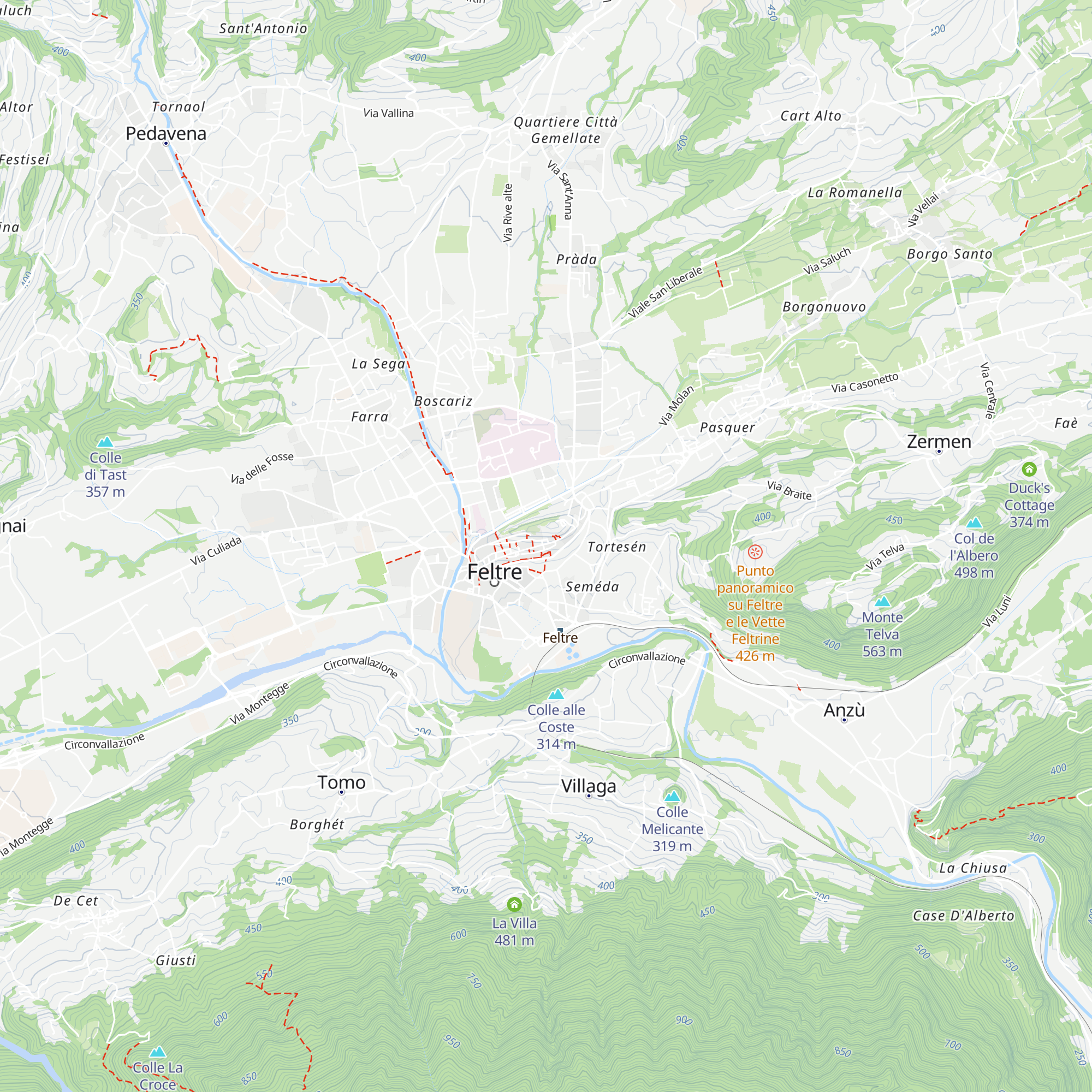 Ufficio Turistico di Feltre map