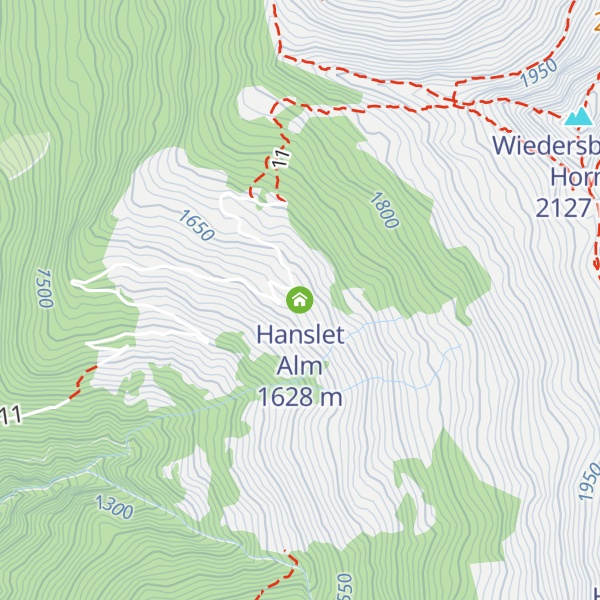 Map of Hanslet Alm
