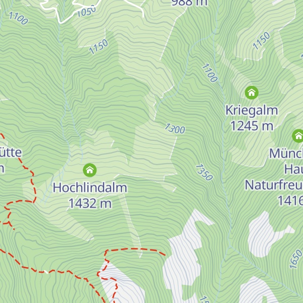 Map of Schindlebenalm