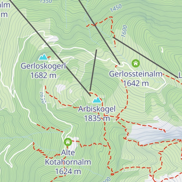 Map of Sonnenstüberl Arbiskogel