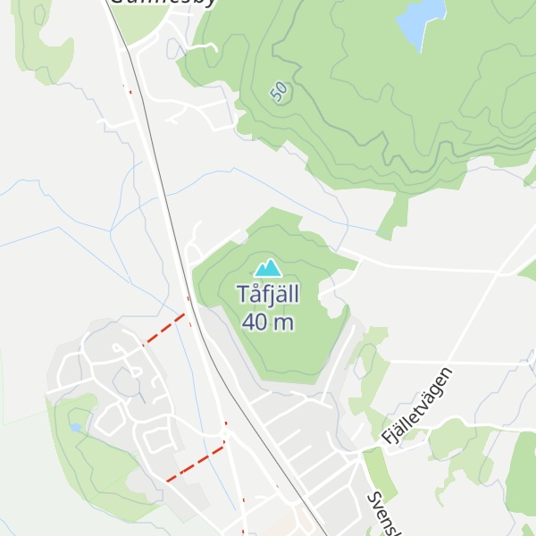 Map of Tåfjäll