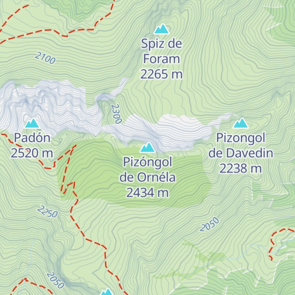Map of Pizóngol de Ornéla