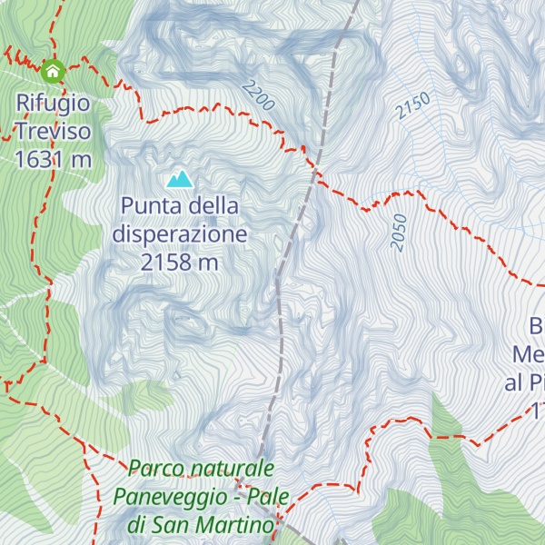 Map of Cima Sforcelloni