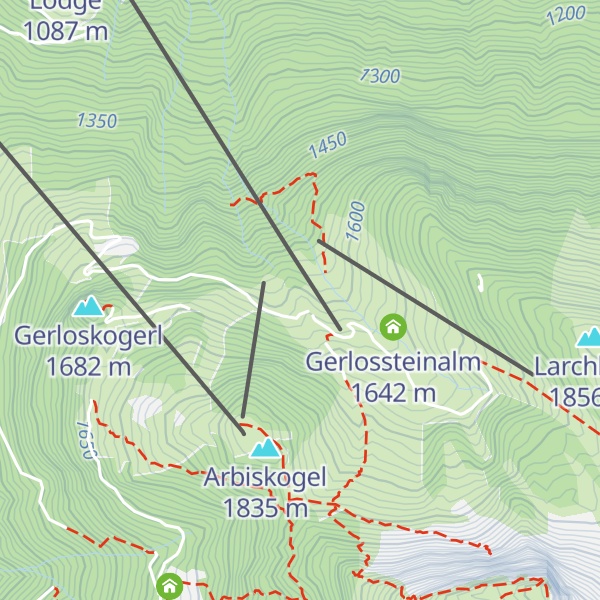 Map of Berghotel Gerlosstein