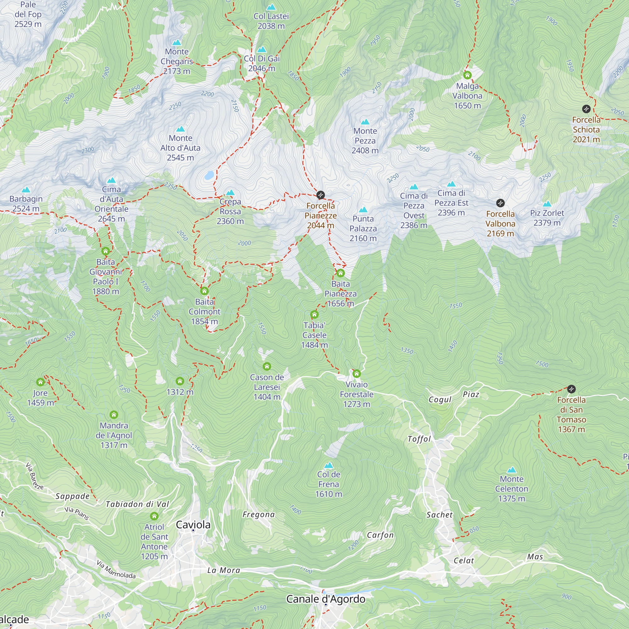 Tabia' Casele map