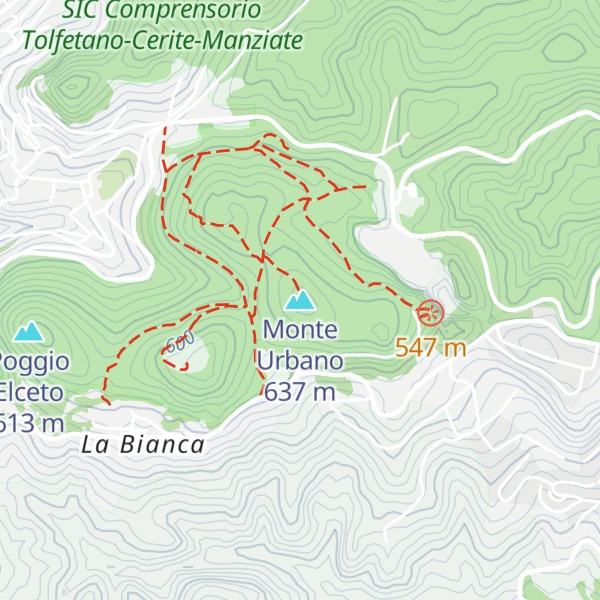 Map of Monte Urbano