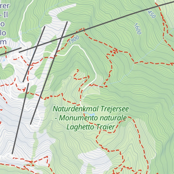 Map of Trejer-Alm - Malga Michele di Fuori
