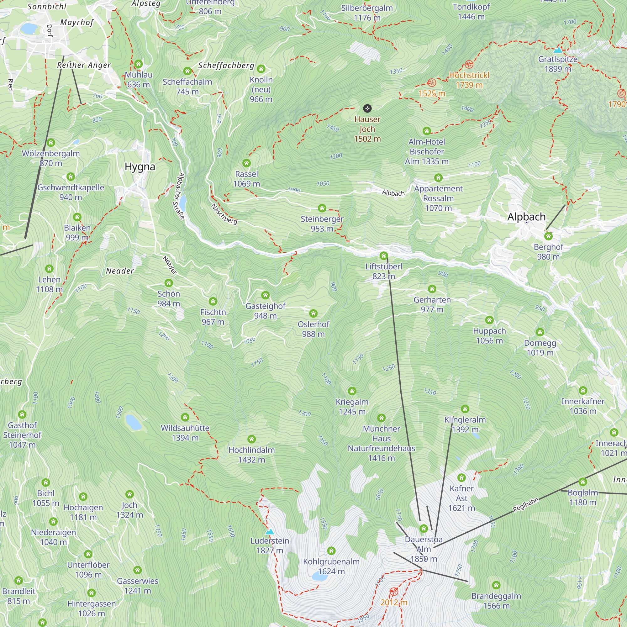 Oslerhof map