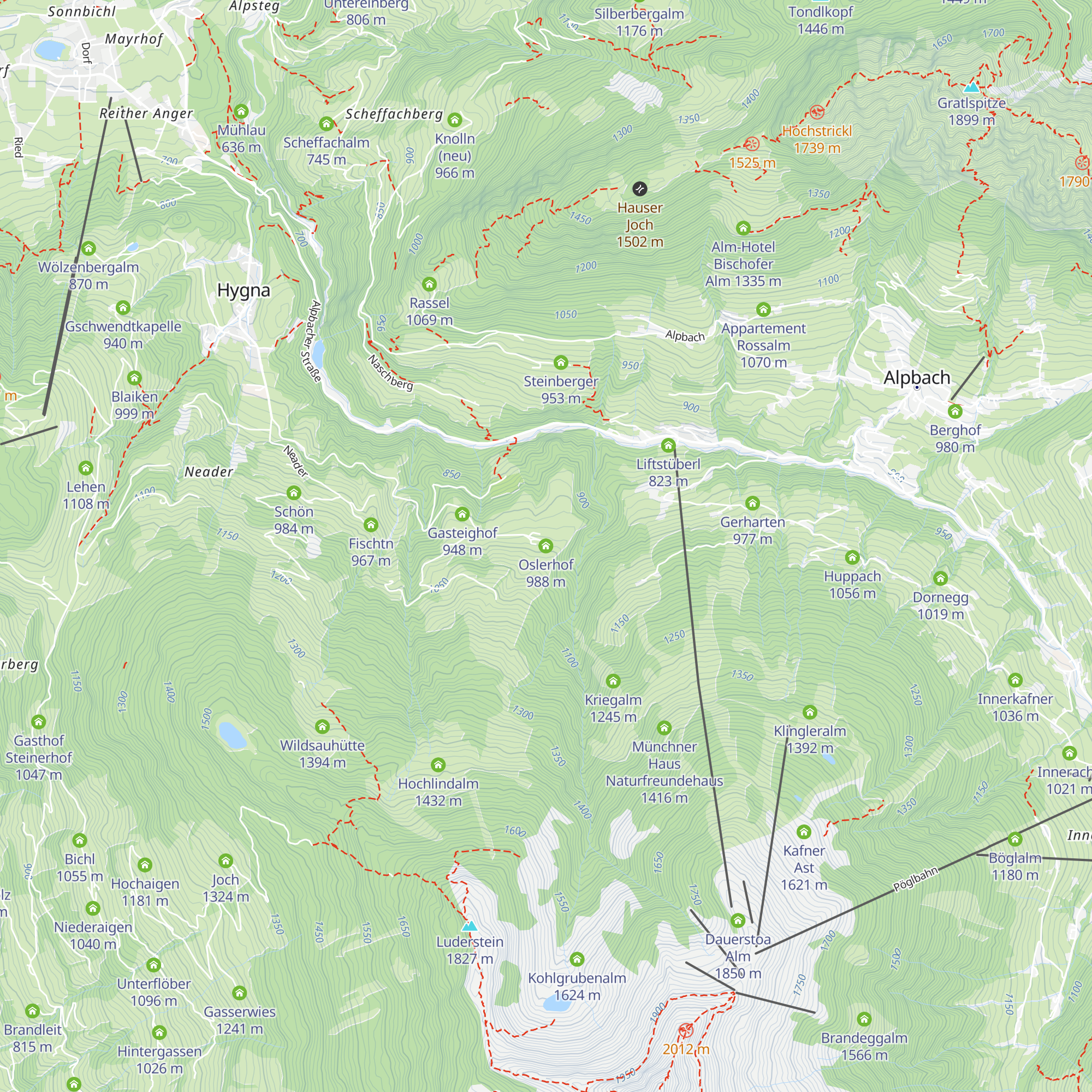 Oslerhof map