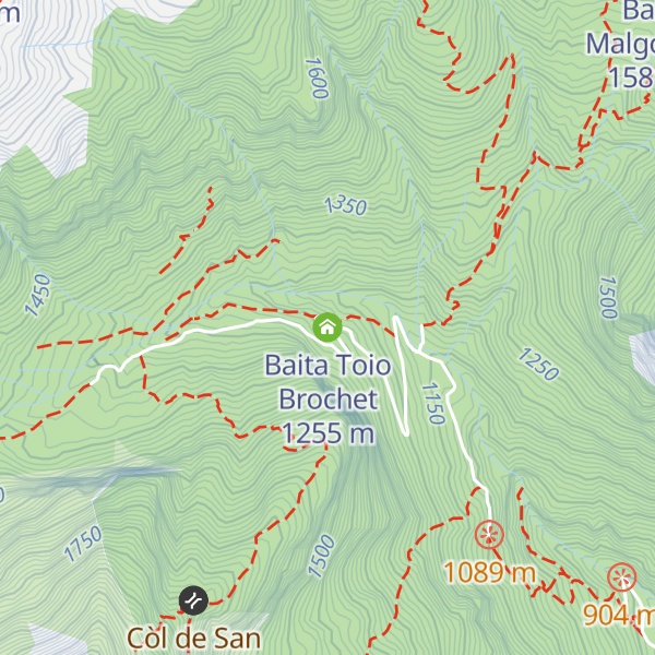 Map of Baita Toio Brochet