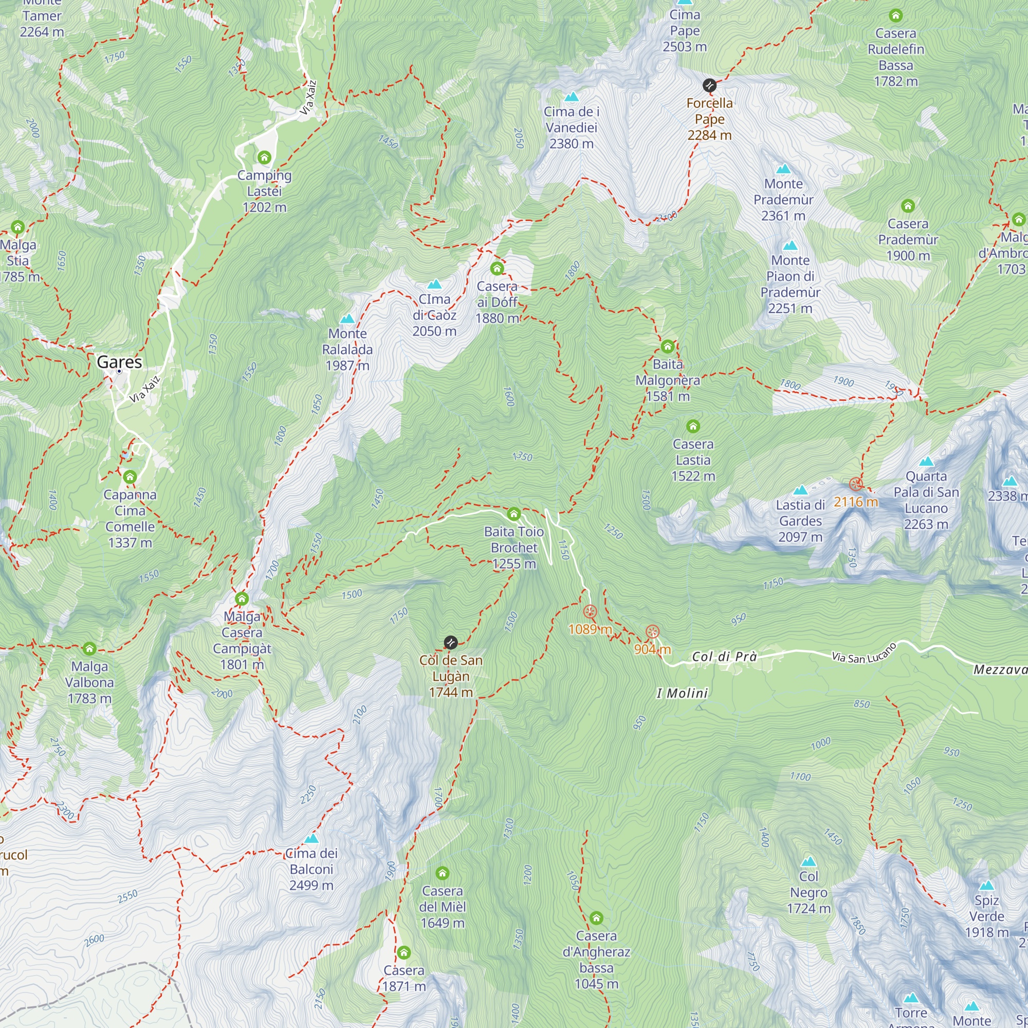 Baita Toio Brochet map
