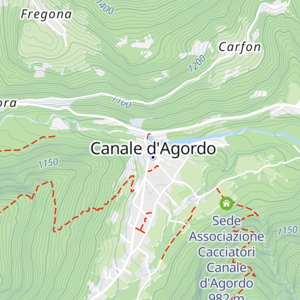 Map of Pro Loco Canale d'Agordo APS