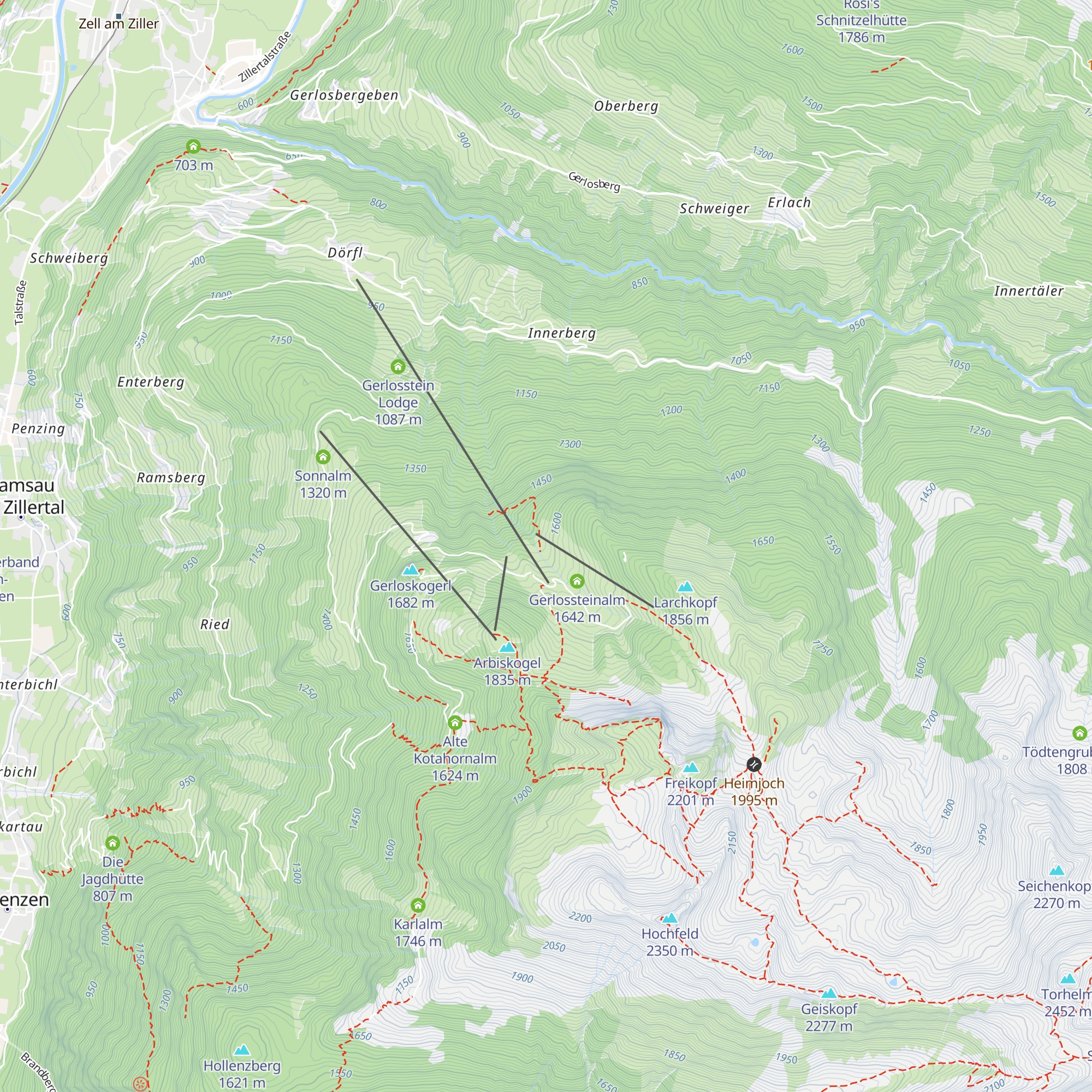 Hütte Wintersportverein Icking map