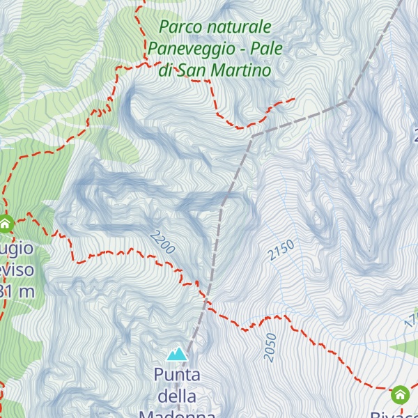 Map of Sass d'Ortiga