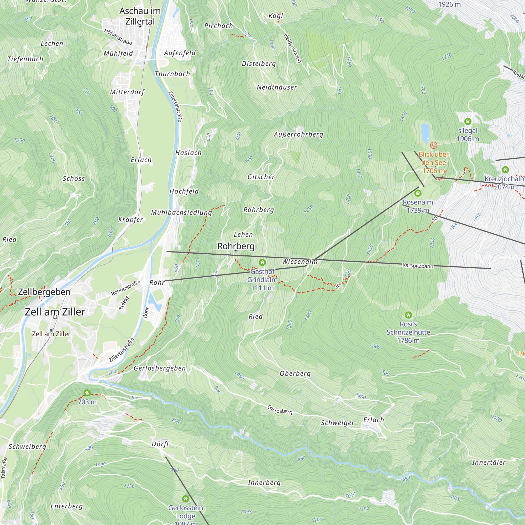 Gasthof Grindlalm map