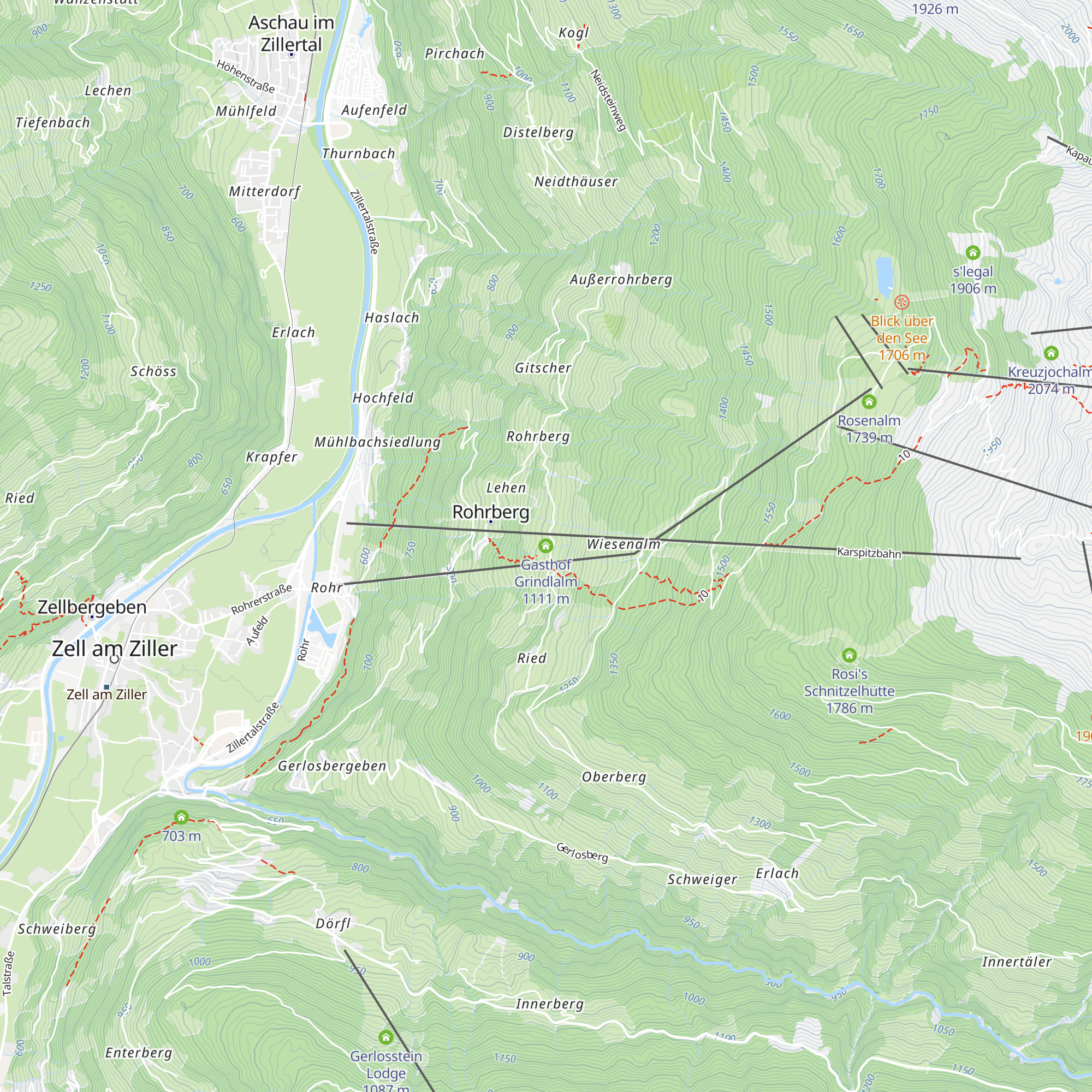 Gasthof Grindlalm map