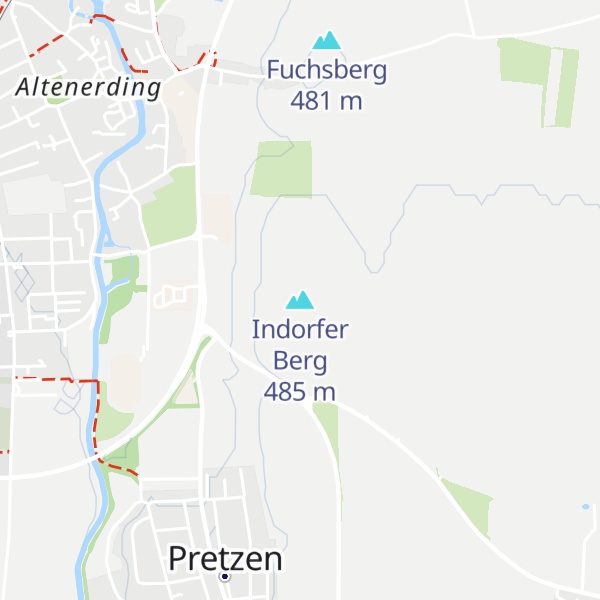 Map of Indorfer Berg