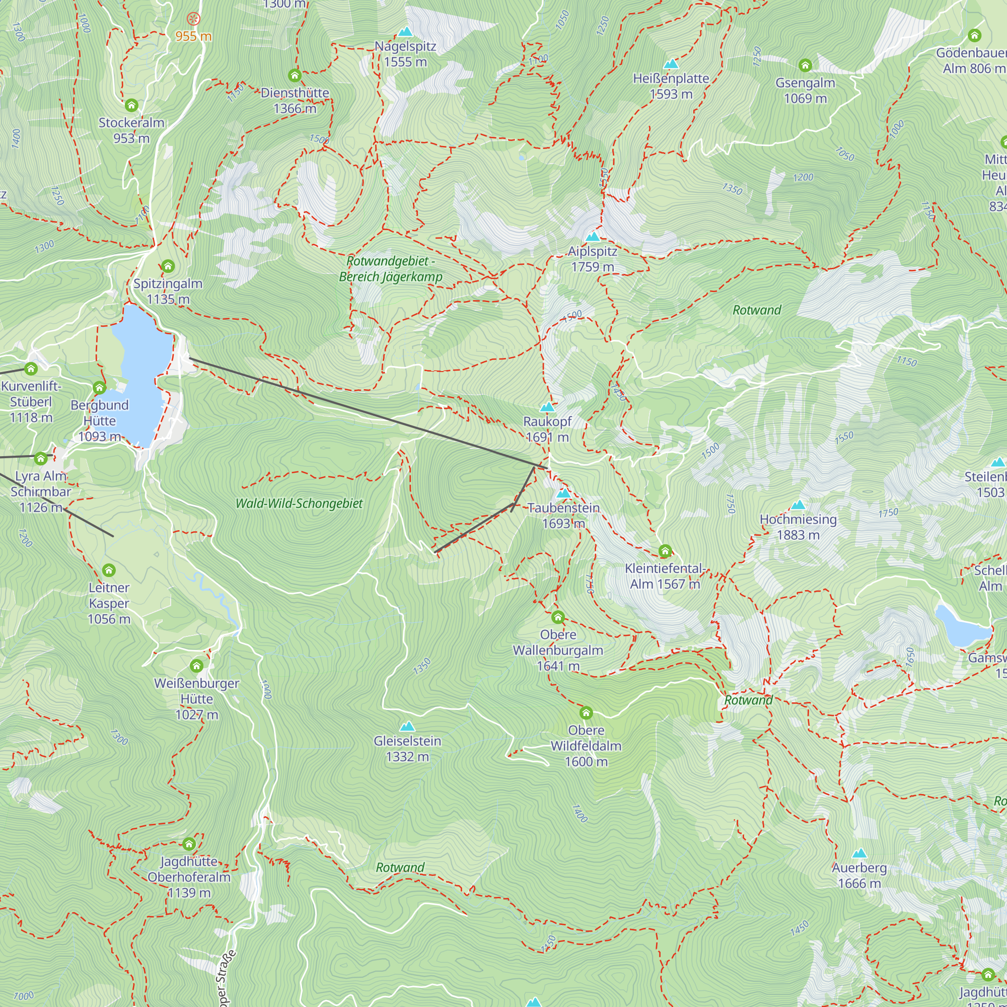 Obere Maxlraineralm map