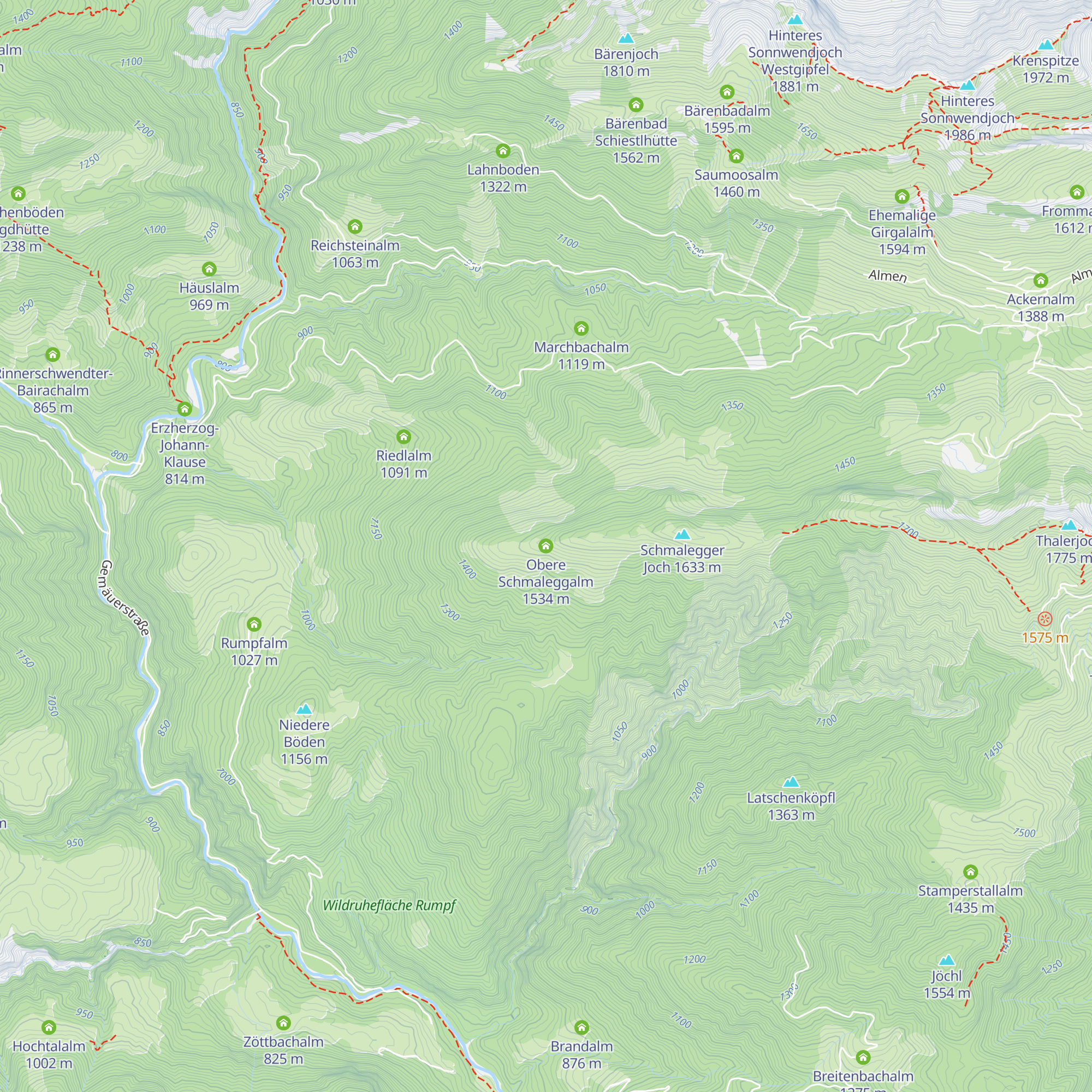 Obere Schmaleggalm map