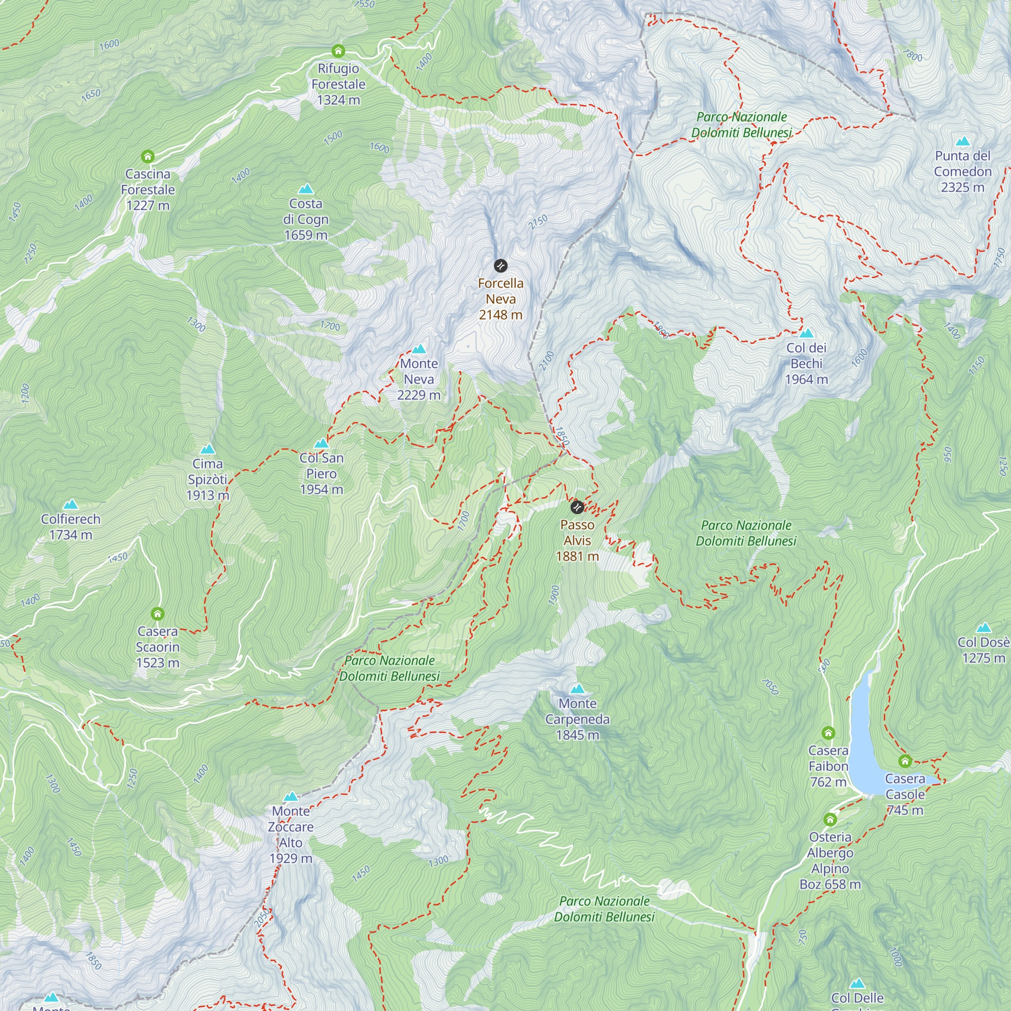 Bivacco Invernale Matteo Fiori map