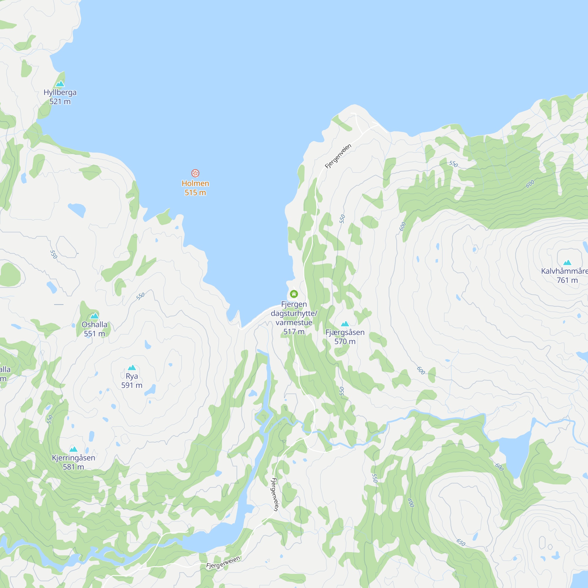 Fjergen dagsturhytte/varmestue map