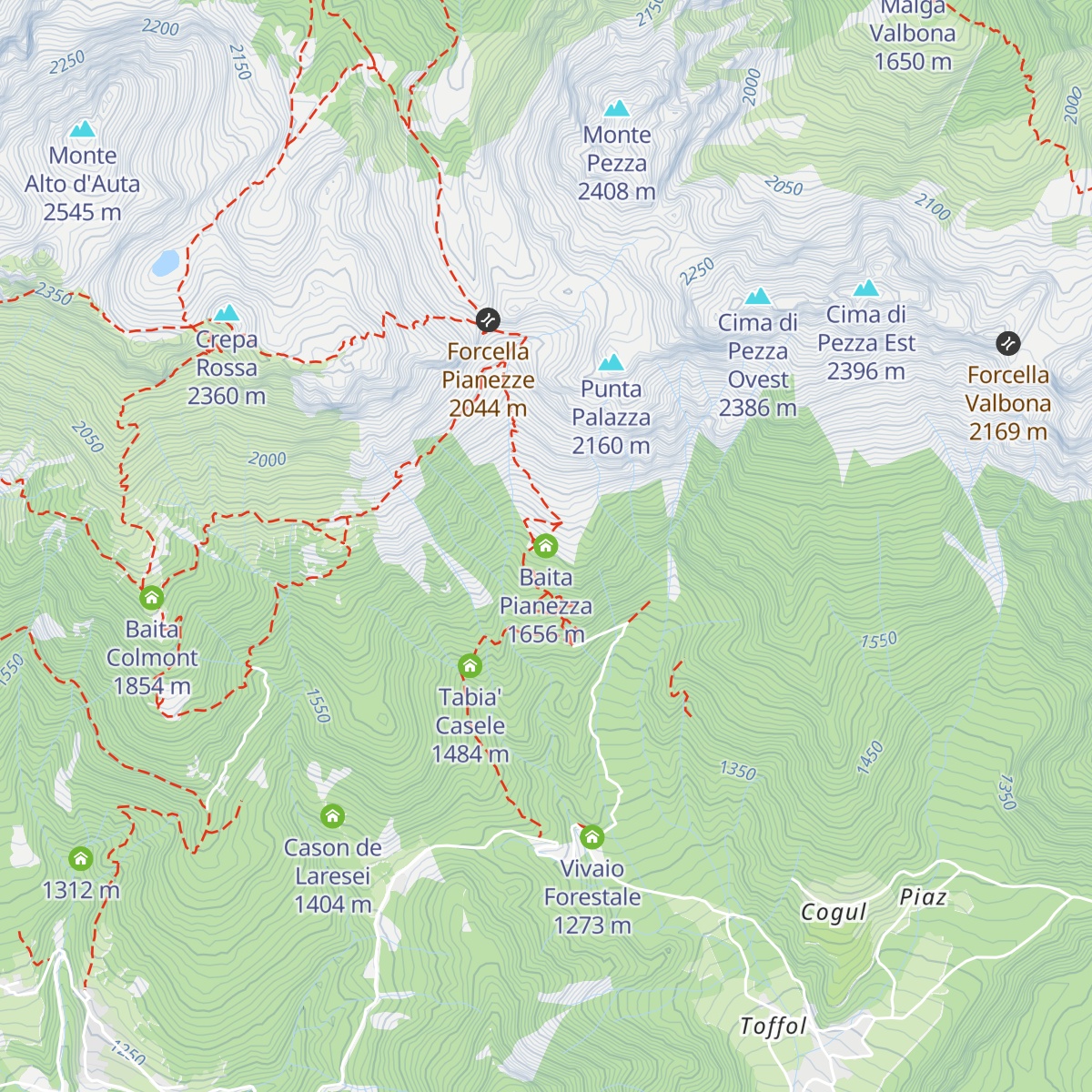 Baita Pianezza map