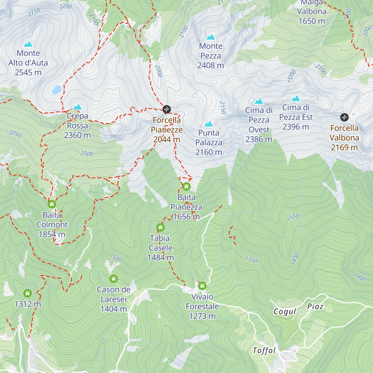 Baita Pianezza map