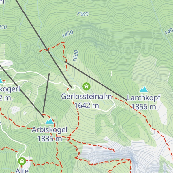 Map of Gerlossteinalm