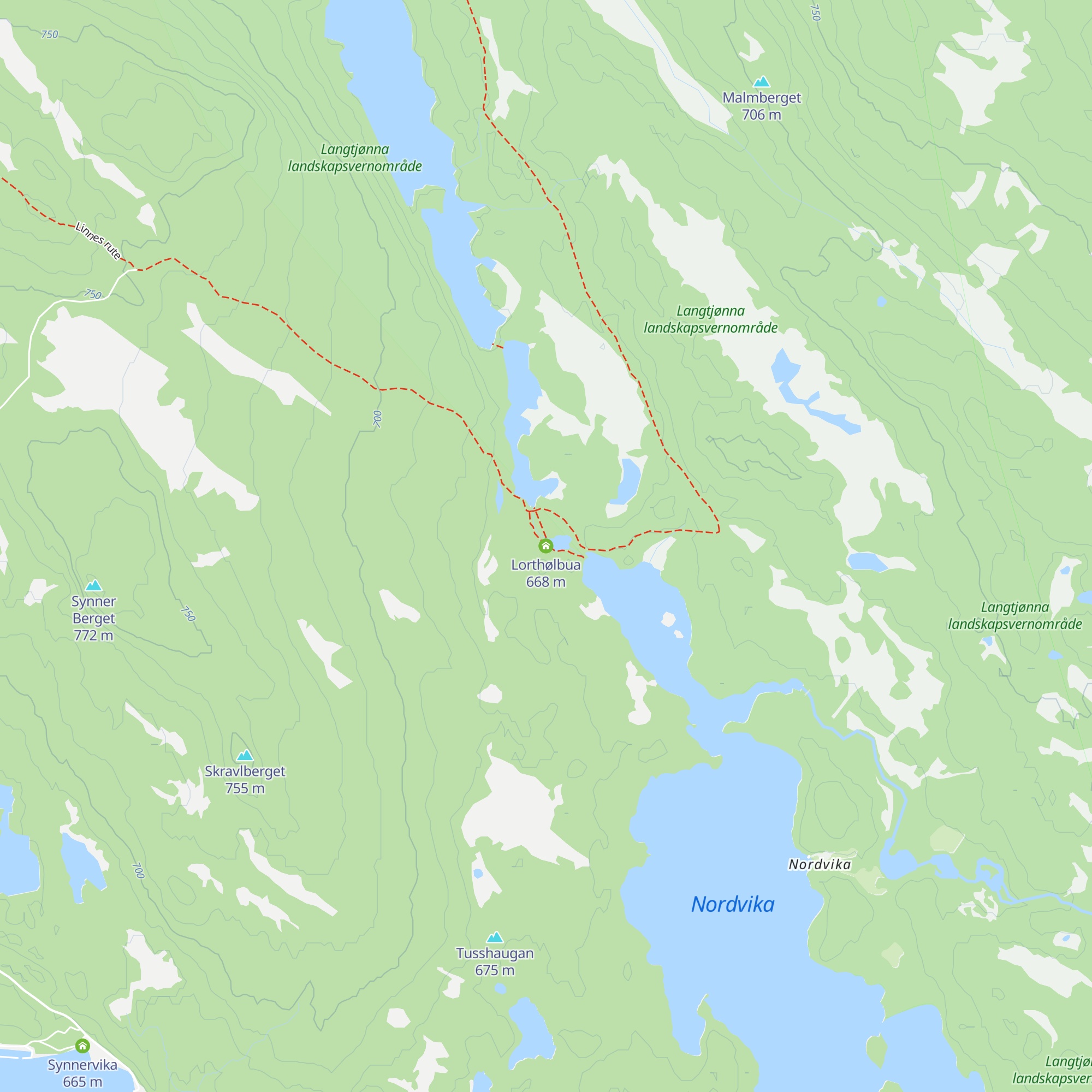 Lorthølbua map
