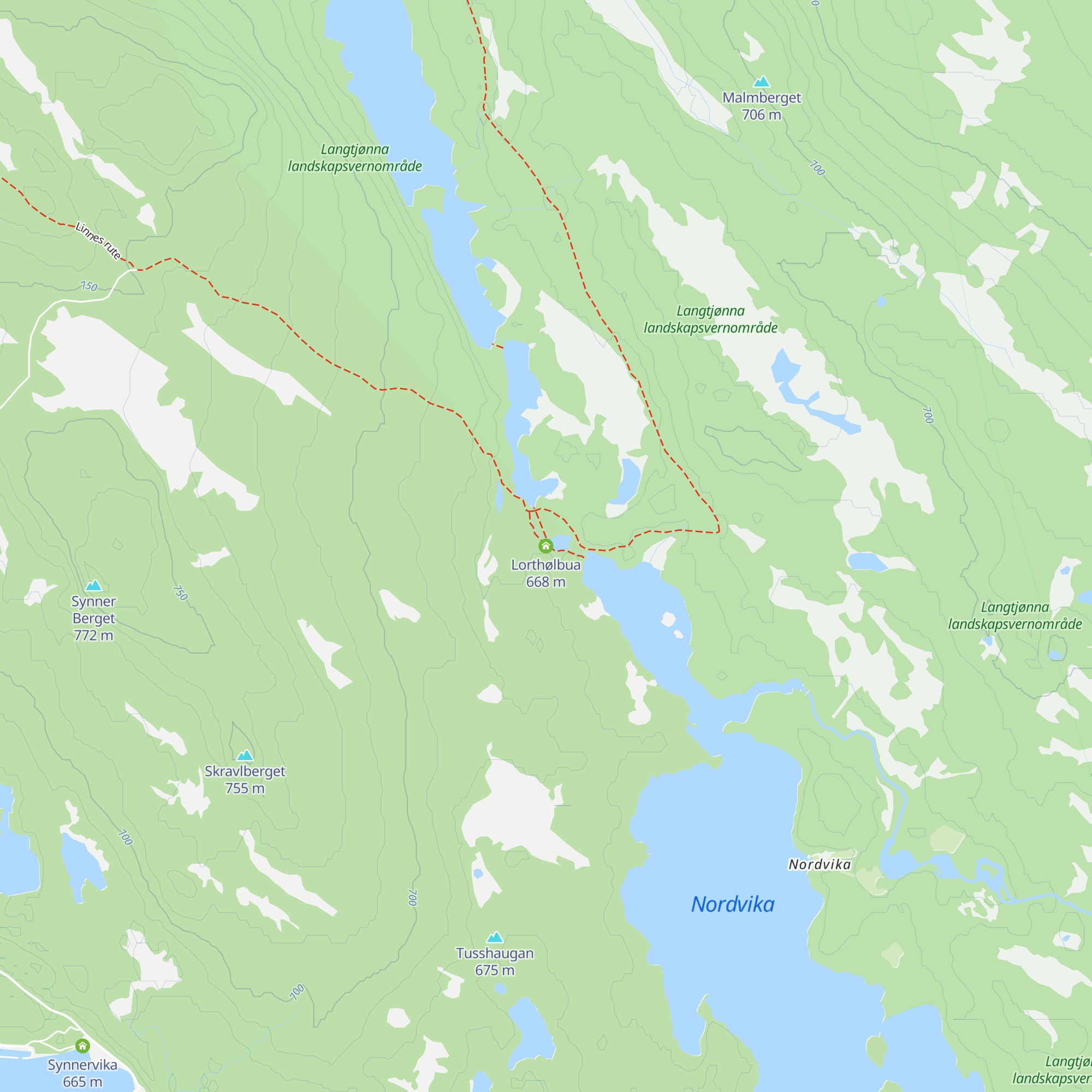Lorthølbua map
