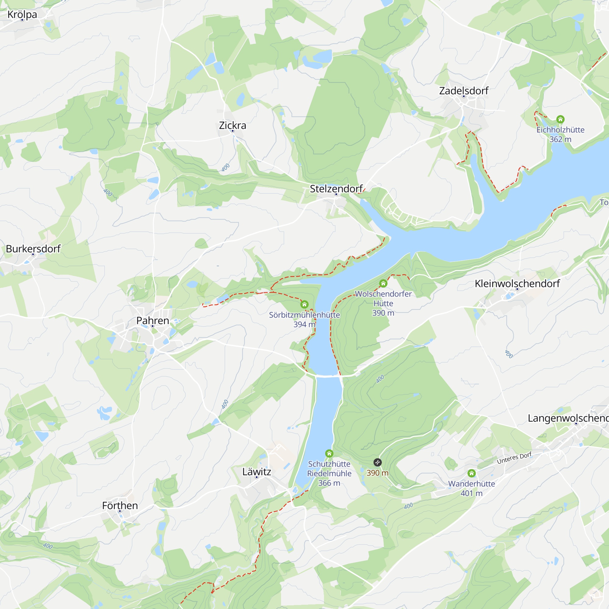 Sörbitzmühlenhütte map