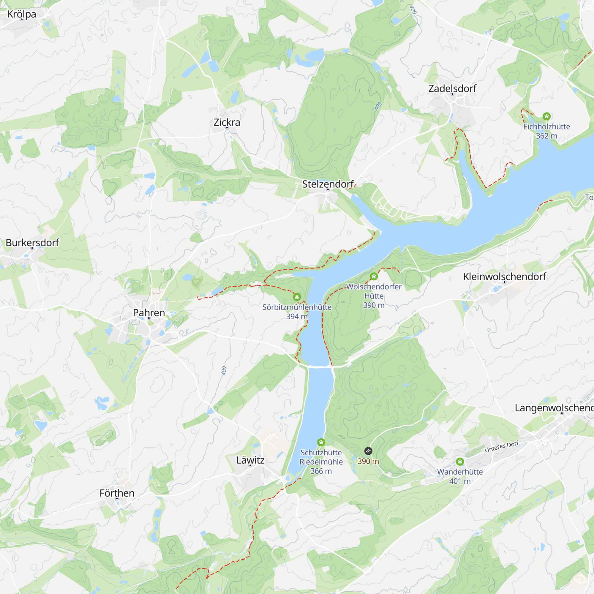 Sörbitzmühlenhütte map
