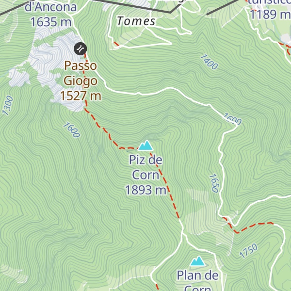 Map of Piz de Corn