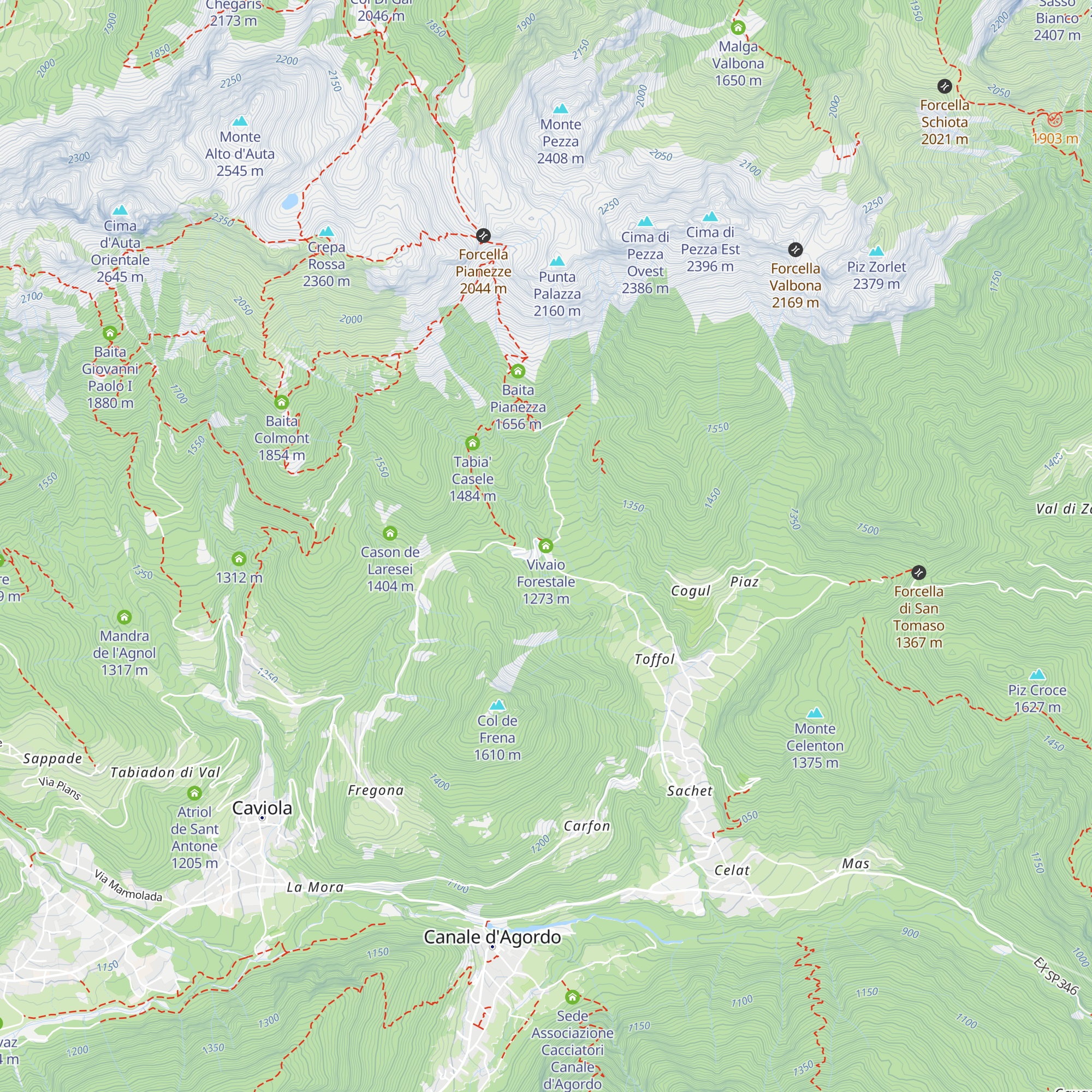 Vivaio Forestale map