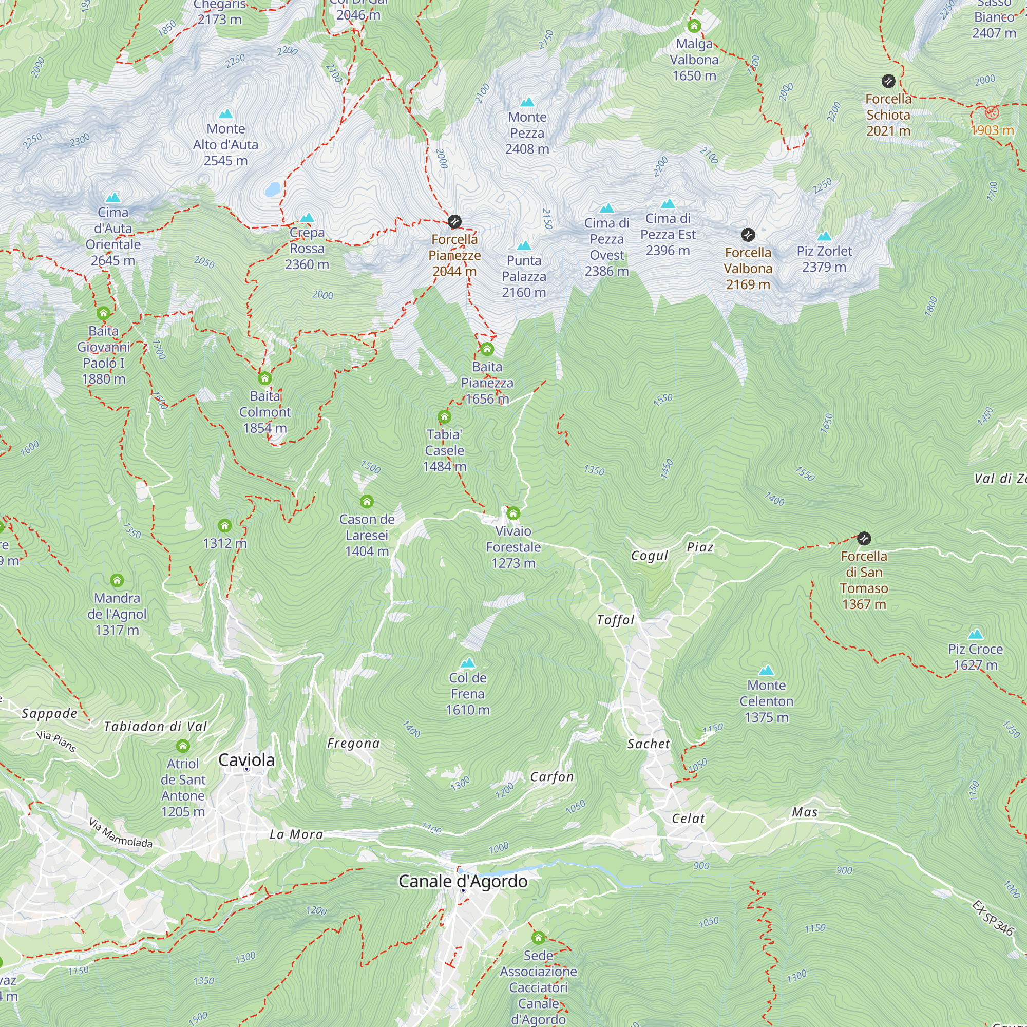 Vivaio Forestale map