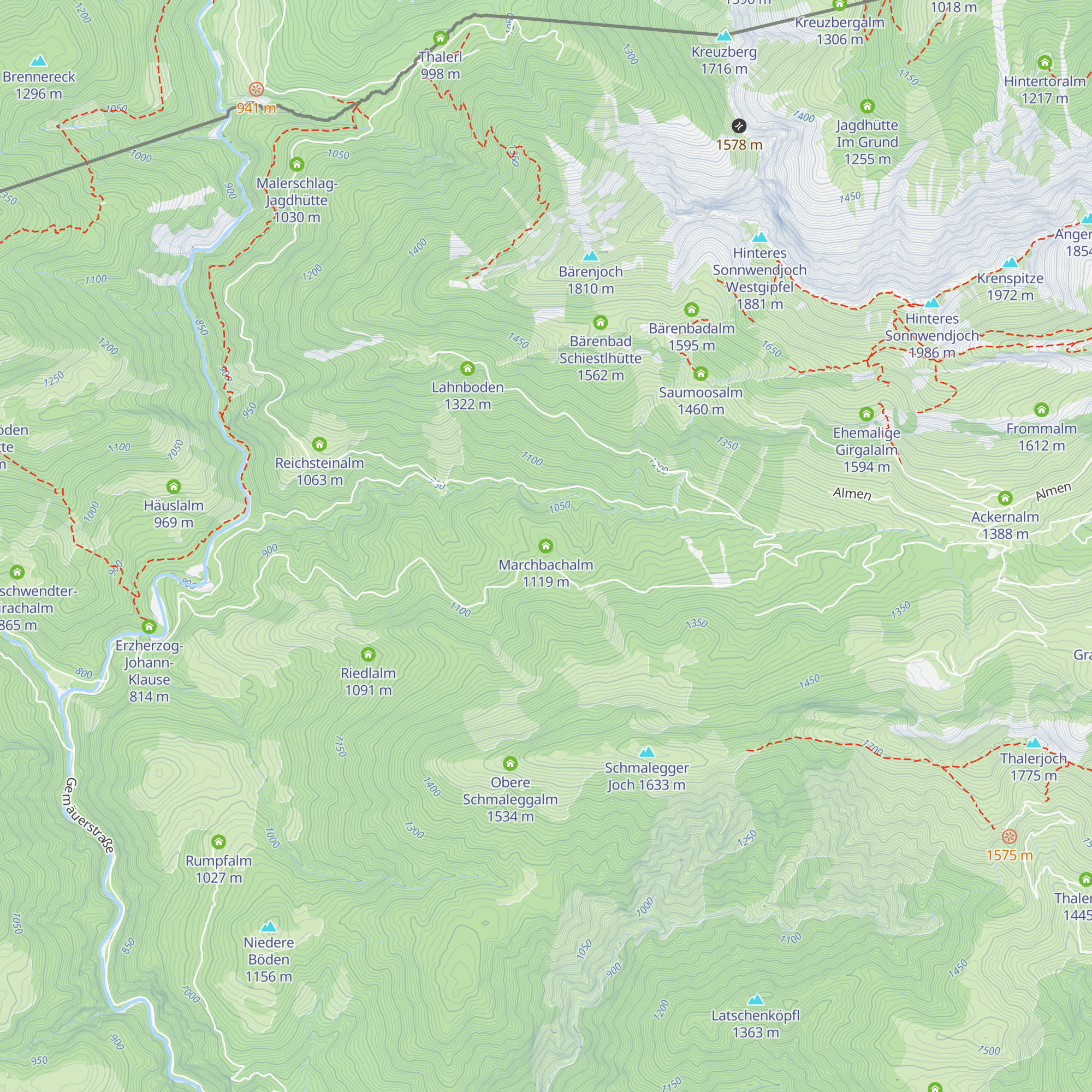 Marchbachalm map
