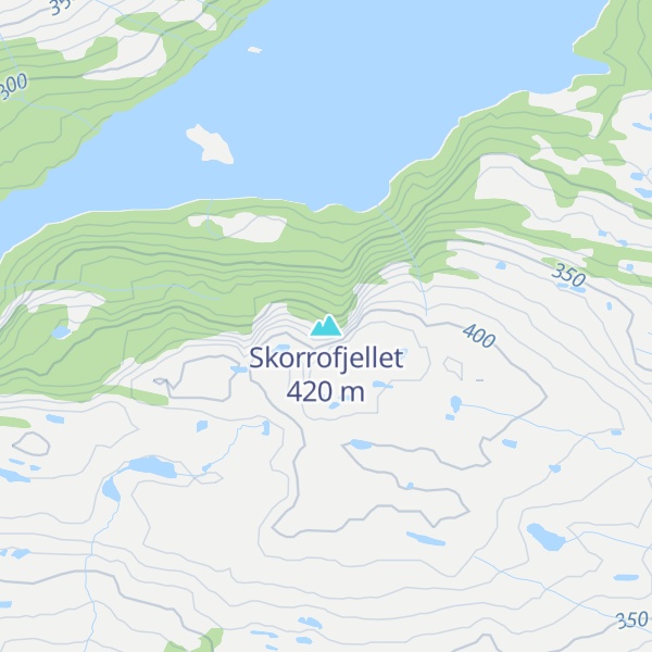 Map of Skorrofjellet