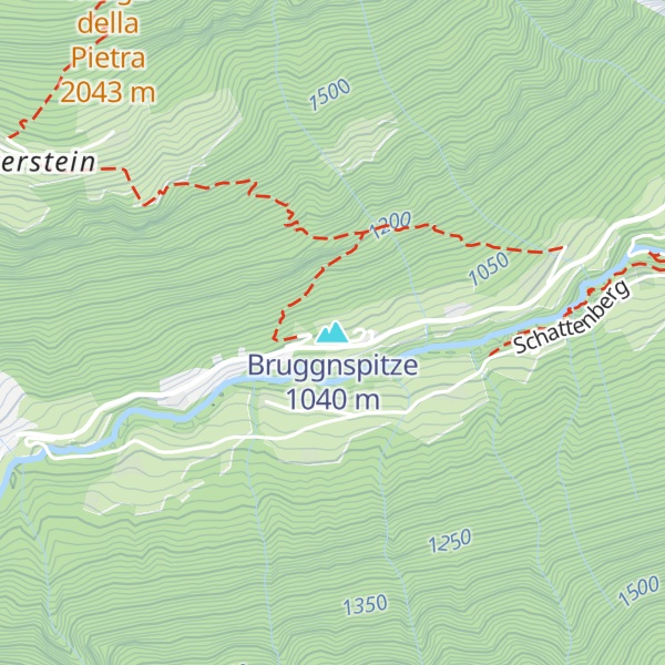 Map of Bruggnspitze